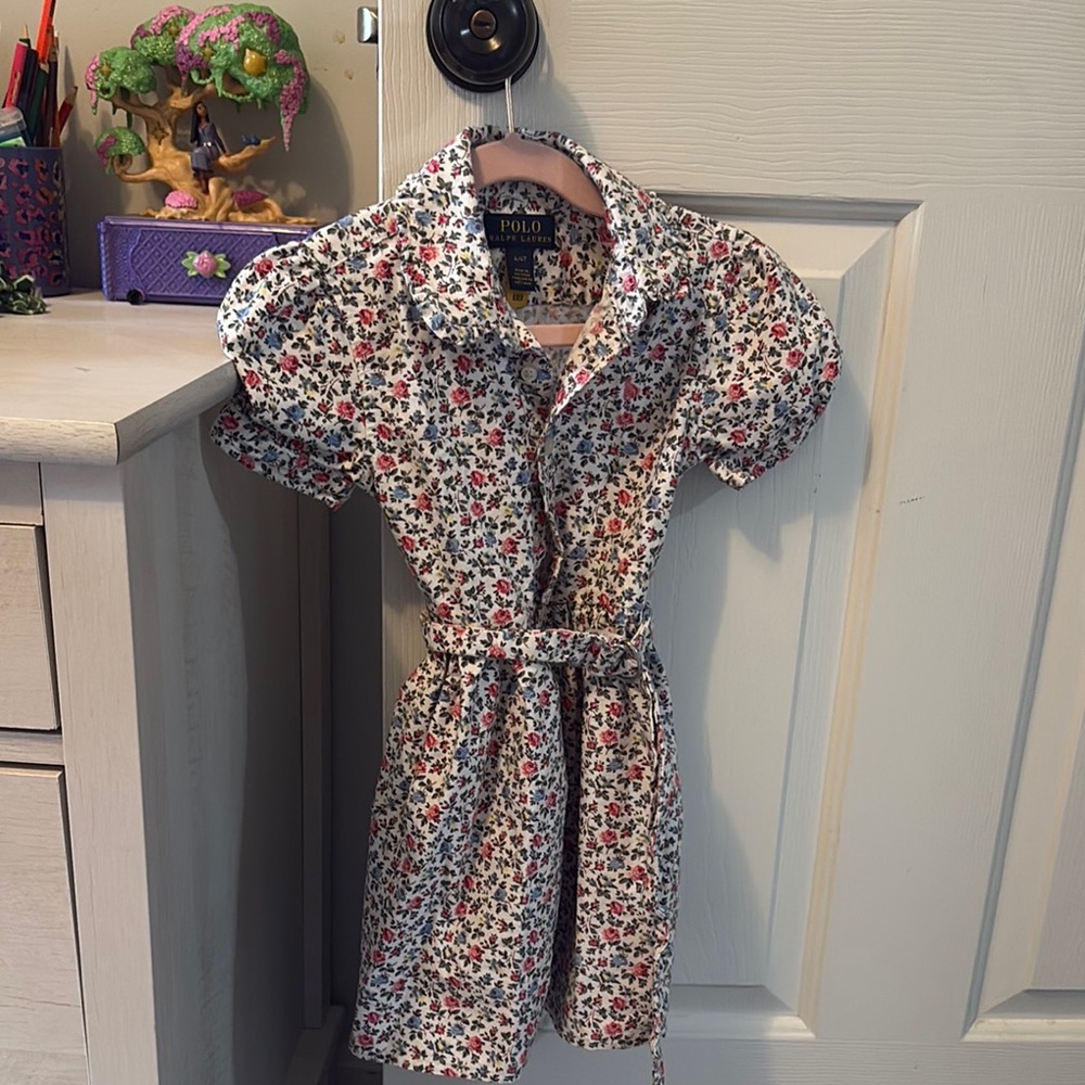 Polo Floral Button-Up Dress